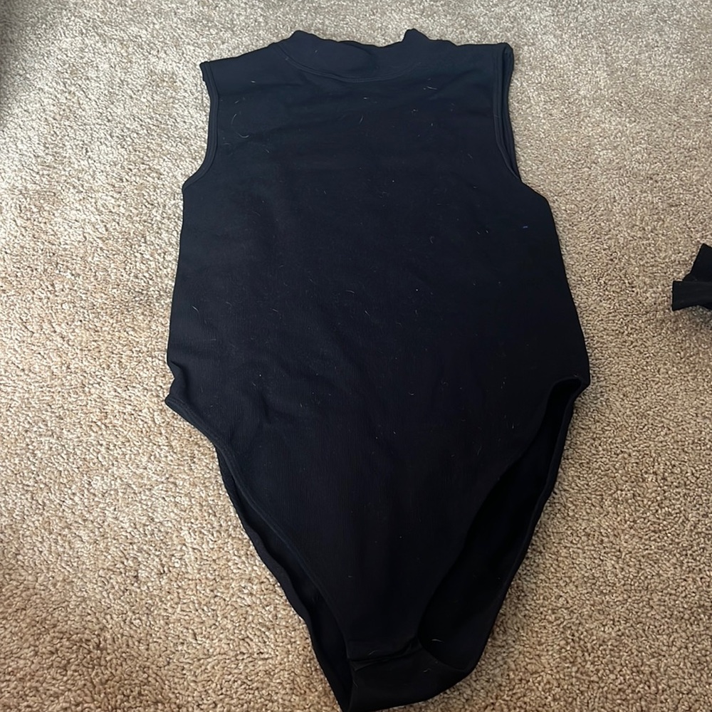Mock neck body suit